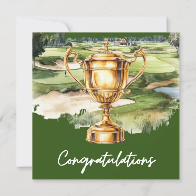 Golfe Parabéns golfe temido para golfe (Frente)