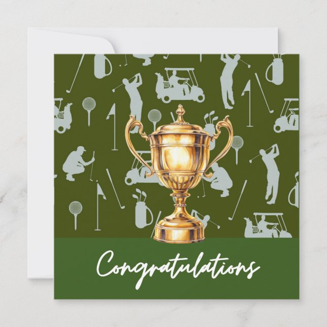 Golfe Parabéns golfe temido para golfe (Frente)