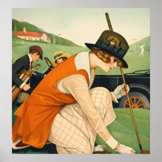 Golfe Vintage - Impressão de Arte