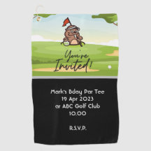 Golfe, você está convidado para convite de festas