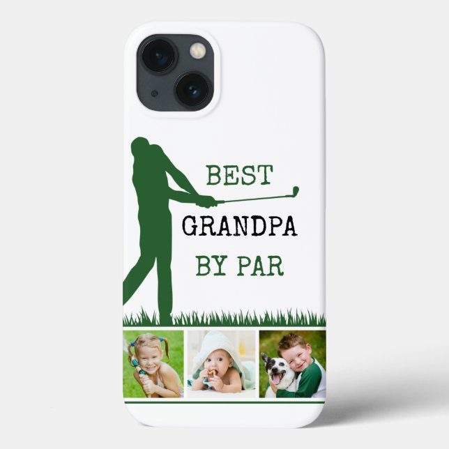 Golfer BEST GRANDPA POR PARÂMETROS 3 Fotografias (Verso)