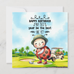 Golfer Birthday deseja um plano geral
