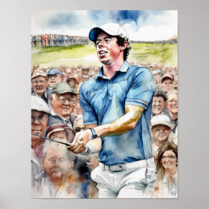 Golfer - Impressão de Golfe Art