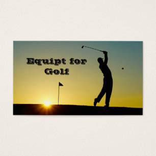 Golfer no Sunset