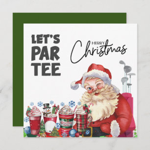 Golfer Papai Noel com Saco de Golfe