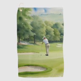 Golfer Sport Golf Towel