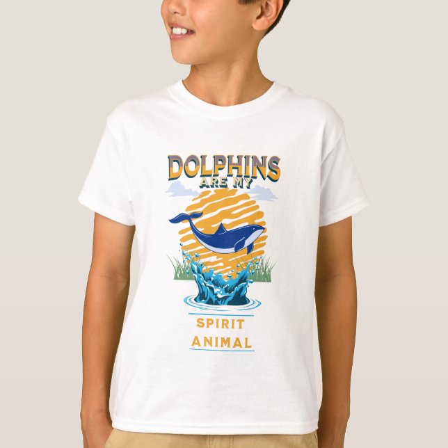 Golfinho é a Minha Espiritualidade Camiseta (Frente)