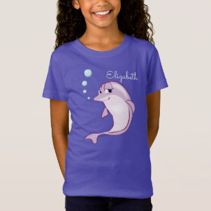 Golfinho Roxo Cugado Personalizado por T-Shirt Esc