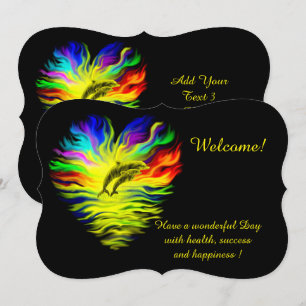 Golfinhos no Sol, adicione seu convite de texto