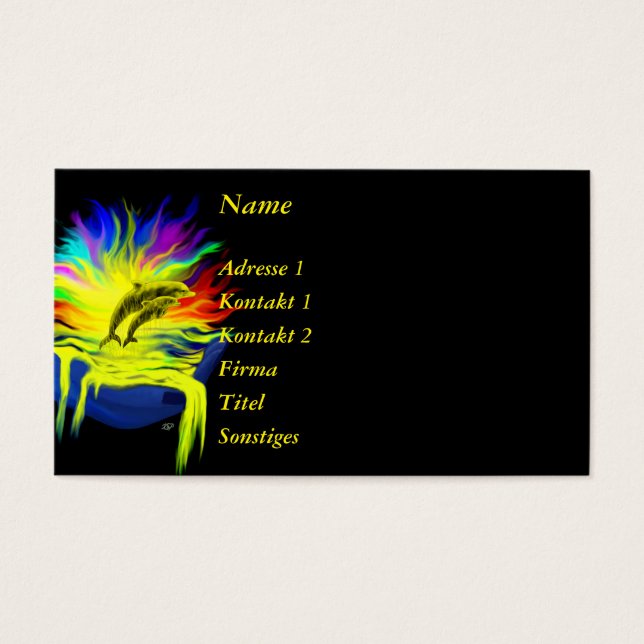 Golfinhos no Sol com Mão (Frente)