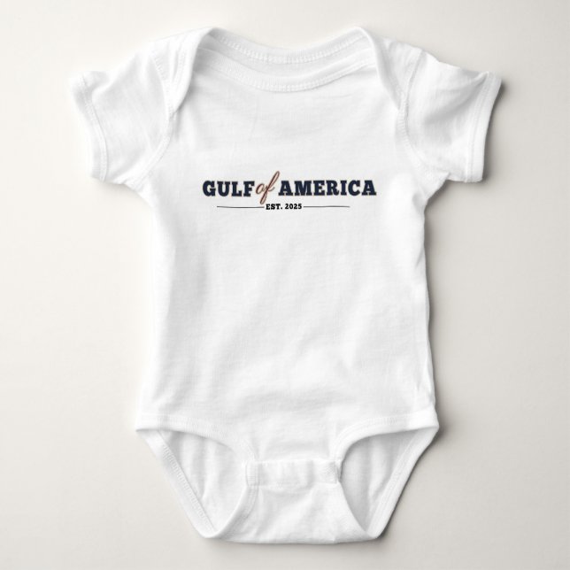 Golfo da América baby Jersey protetor T-Shirt (Frente)