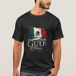 Golfo do México - Camisa com bandeira mexicana - C
