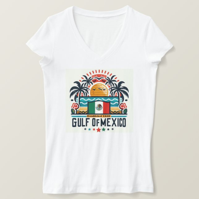 Golfo do México Criado em 1550, T-shirt (Frente do Design)