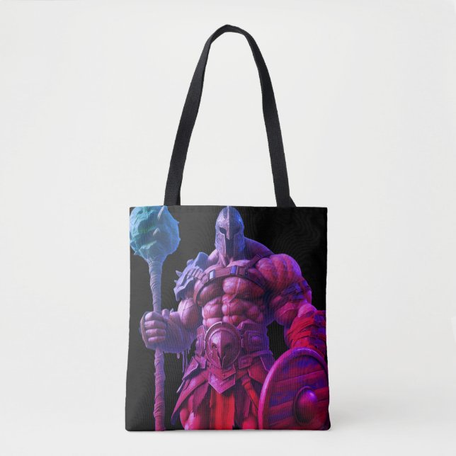 Goliath With a Spiked Club on a Reusable Tote Bag (Frente)