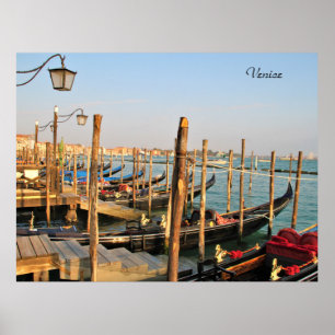 Gôndola, Veneza, Italia, fotografia, poster
