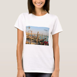 Gondolas, Veneza, Itália, Fotografia, T-shirt