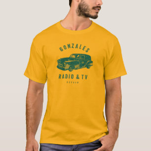 Gonzales Radio & TV Repair Dourado T-Shirt