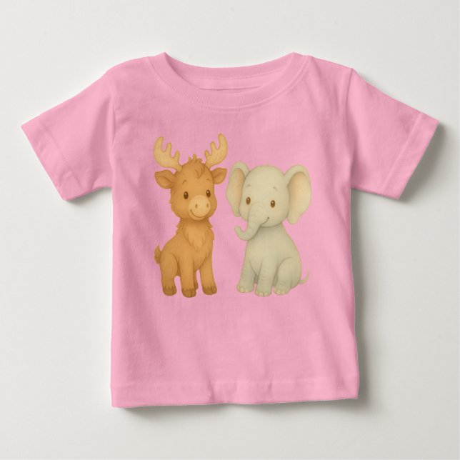 "Good Friends" Baby T-Shirt (Frente)