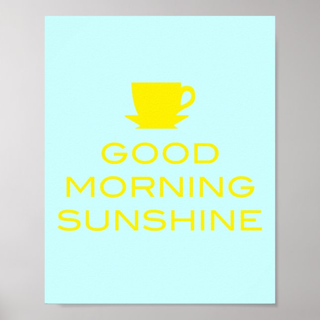 Good Morning Sunshine - Square Poster (Frente)