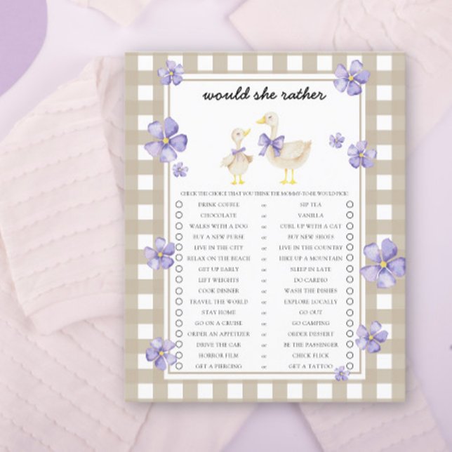 Goose Ela Iria Preferencialmente Jogo De Chá de fr (Criador carregado)