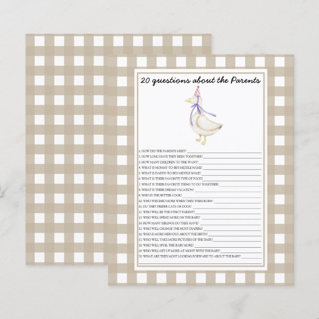 Goose - jogos - 20 perguntas sobre os pais (Frente/Verso)