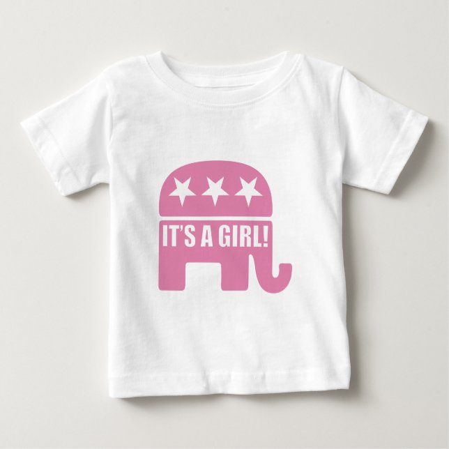 GOP "É uma garota" Toddler T-shirts (Frente)