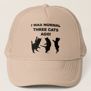 Gordinho Três Gatos Atrás Boné de Beisebol Engraça