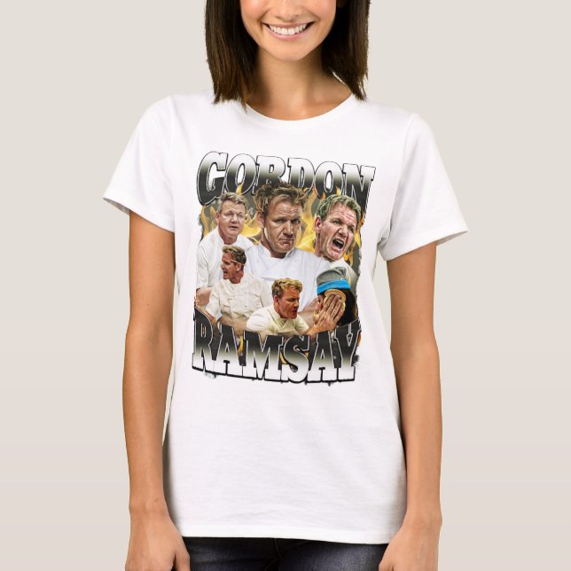 Gordon Ramsay bootleg design Ative T-Shirt (Frente)