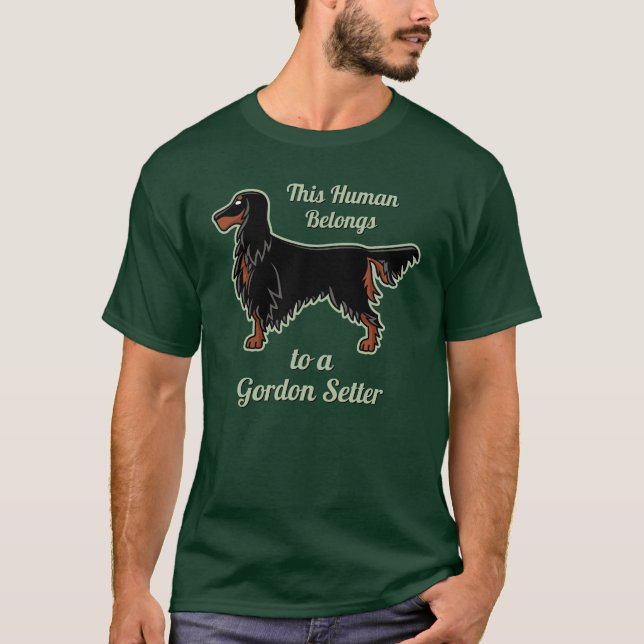 Gordon Setter Icon T-Shirt (Frente)