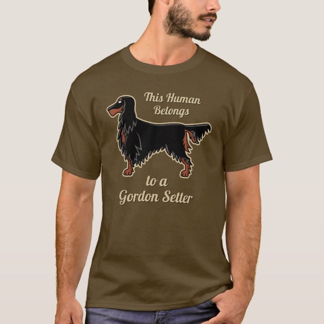 Gordon Setter Icon T-Shirt (Frente)