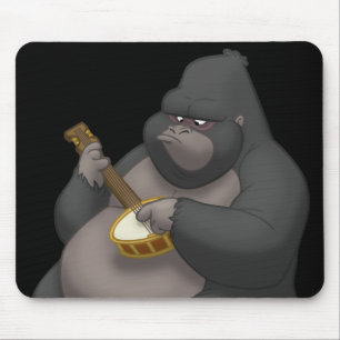 Gorila Mousepad do Banjo-Strummin'