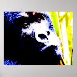 Gorilla Face Pop Art Impressão - Gorilla Poster<br><div class="desc">Pop de Gorilla Head Art Fotografia Digital Trabalho de arte - Animais Selvagens Imagens de Gorilas de Montanha - Gorila de Montanha Olhar Fechado - Primatas Trabalho de arte</div>