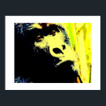 Gorilla Face Pop Art Poster Impressão. Posters de<br><div class="desc">Pop de Gorilla Head Art Fotografia Digital Trabalho de arte - Animais Selvagens Imagens de Gorilas de Montanha - Gorila de Montanha Olhar Fechado - Primatas Trabalho de arte</div>