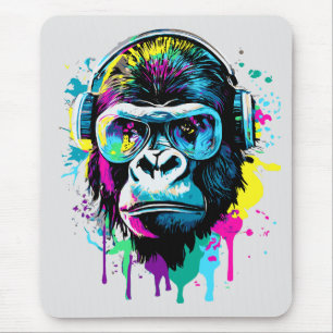 Gorilla Mouse Pad - Cabeça de Gorila Mousepad