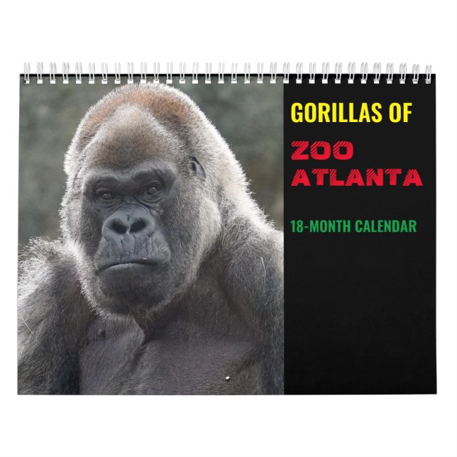 Gorillas do Zoo Atlanta Calendário 2022 (18 meses) (Capa)