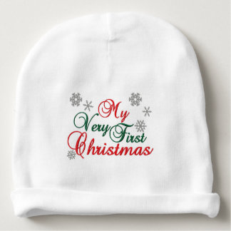 Gorro Para Bebê O primeiro Natal do bebê - nome personalizado -
