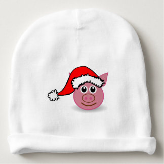 Gorro Para Bebê Um porco pequeno bonito para o Natal -