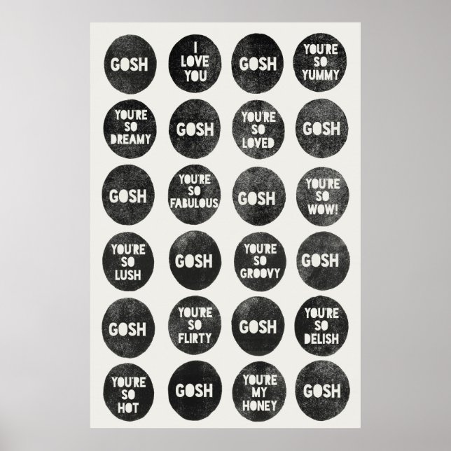 Gosh Love Cotes Poster (Frente)