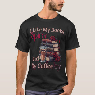 Gosta de livros picantes e café gelado camisa bibl