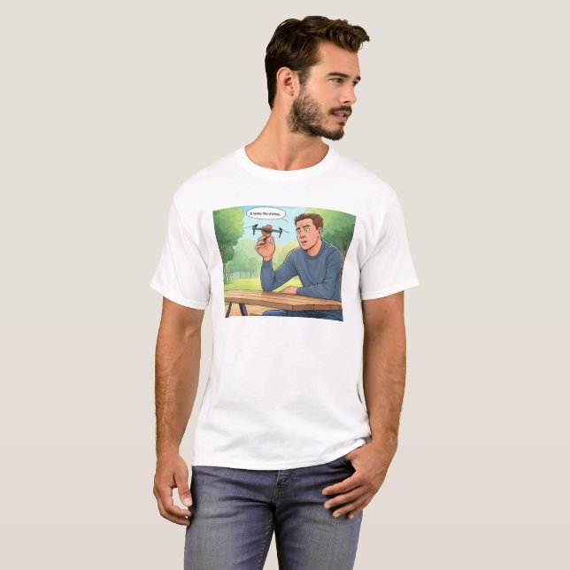 Gosto de camiseta branca de frango (Frente Completa)