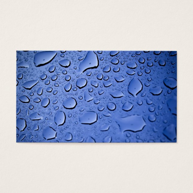 Gotas de Água Azul Limpas (Frente)
