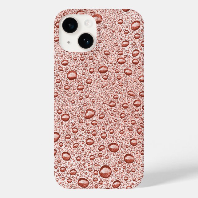 Gotas de água laranja pêssego (Verso)