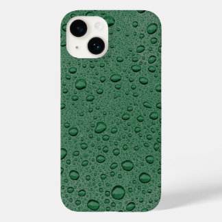 Gotas de água verde