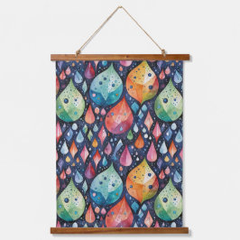 Gotas de chuva caindo no chão 4 - Tapeçaria de Mur