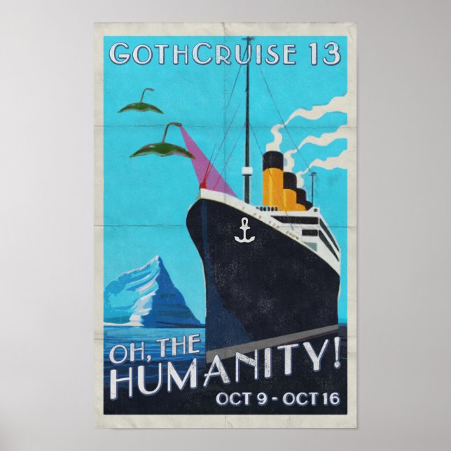 GothCruise 13: Oh The Humanity Wall Poster (Frente)