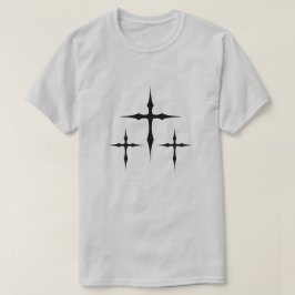 Gothic Cross T-Shirt – Dark Aesthetic Triple Cross