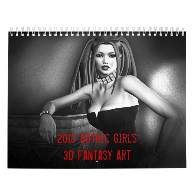 Gótica Girls Fantasy 2013 Calendário (Capa)