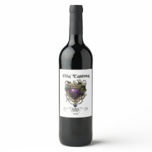 Gótico, Conjunto de Rótulos de Bebidas, Arte Roxa