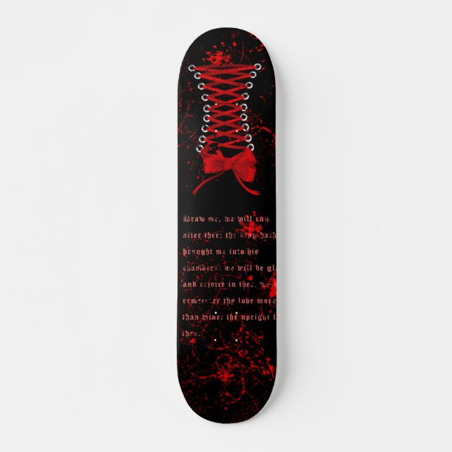 Gótico Corset/Punk Skateboard (Frente)