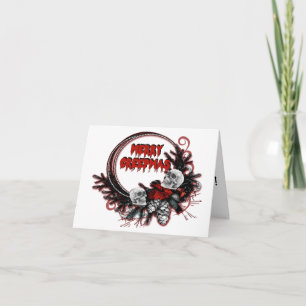Gótico de Cartão de Natal Personalizável para C